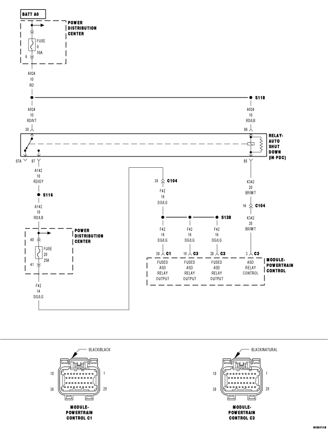 P0688AUTO SHUTDOWN RELAY SENSE CIRCUIT LOW JEEP Grand Cherokee 3G